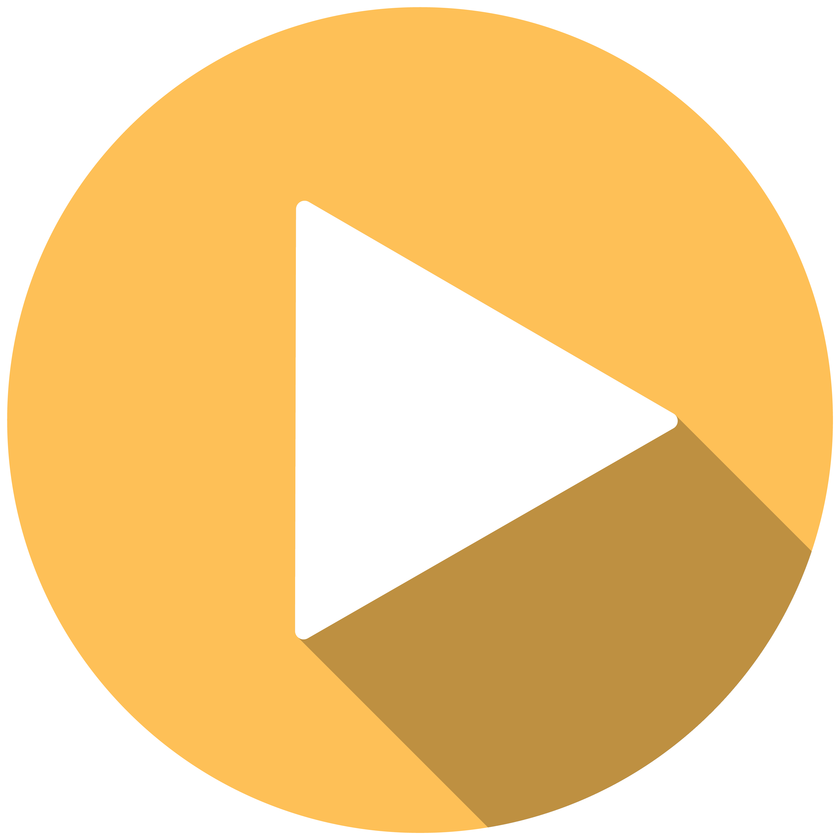 Yellow play button